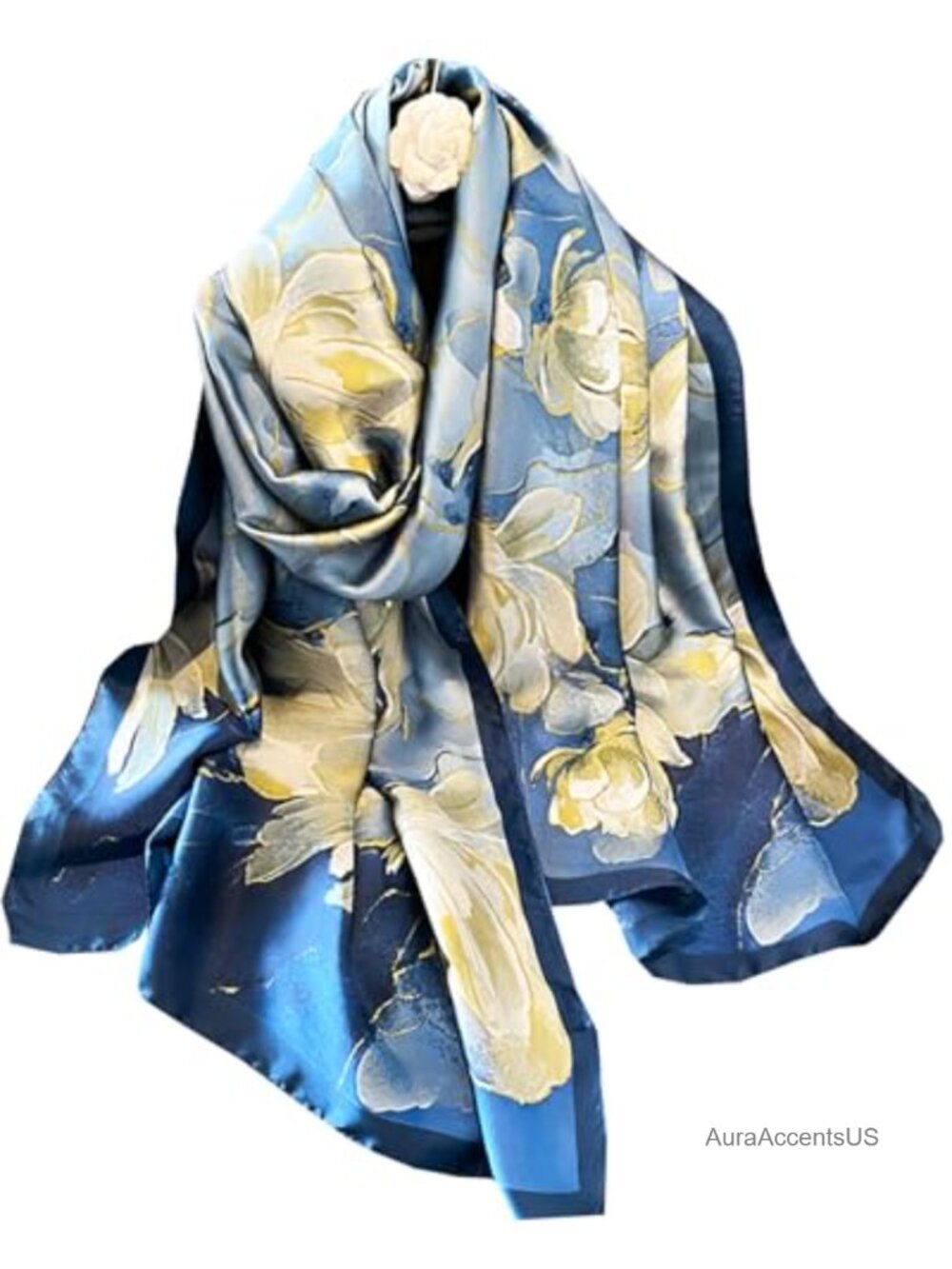Long Silky Fashion Scarf Shawl Wrap for Women Dressy Lightweight Decorative